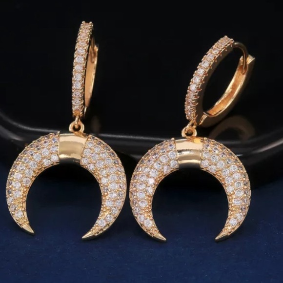 18K gold plated drop earrings